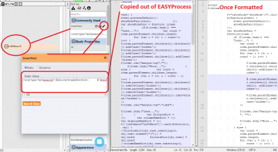 javascript not formatted in easyprocess and when copied out.png