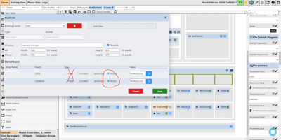 Instead of using the field input I needed to use dynamic input from the model.