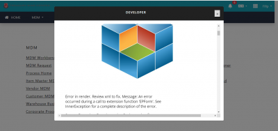 Image of MDM Request error