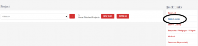 Dev Workbench Project Status Page.png
