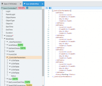 Save Controller gets the correct parameter value