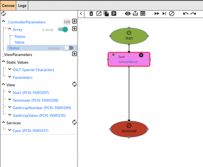 TestController for recreating error